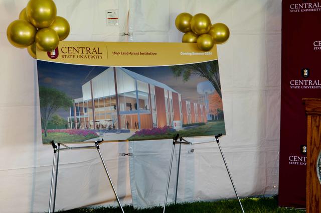 A construction rendering of the new Central State University Research Facility