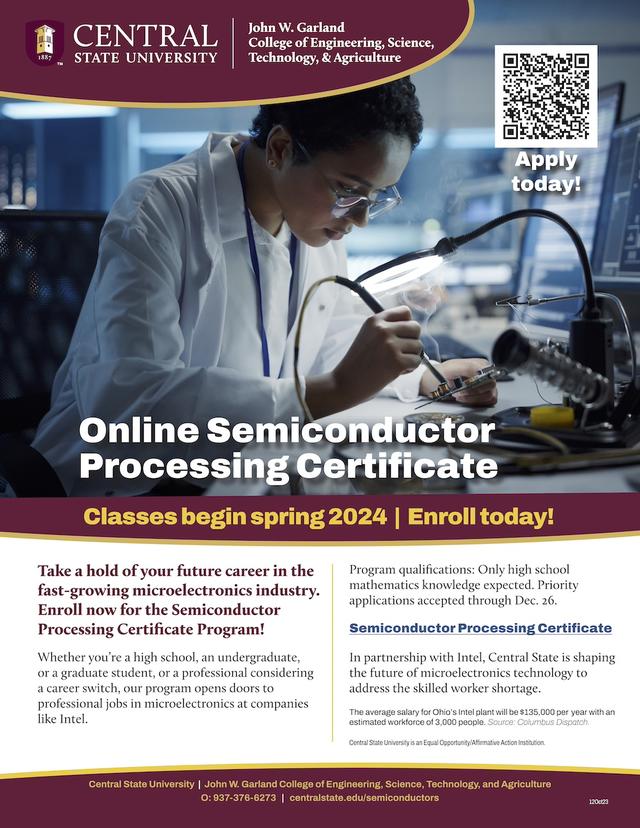 Semiconductor processing certificate