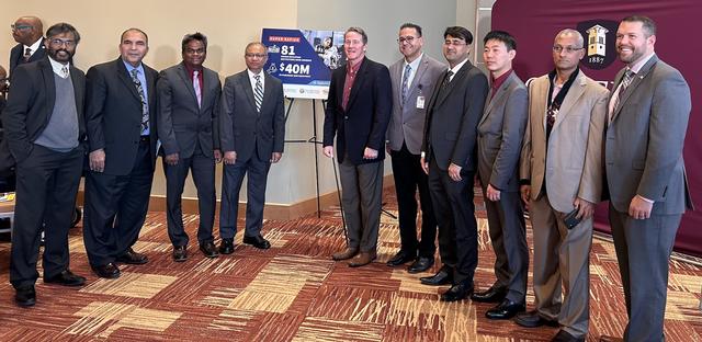 Lieutenant Governor Jon Husted and the CSU team.