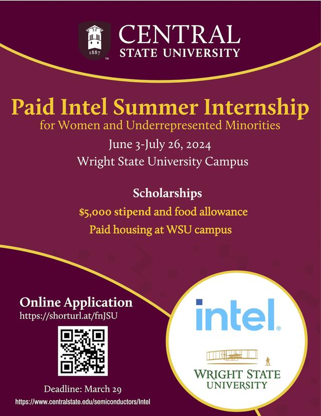 Intel-Sponsored Summer 2024 Internship