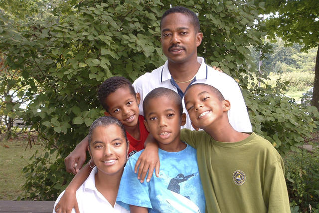 Maxton and Tracy Singletary with their young sons