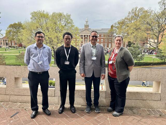 CSU-Team_Dr.-Mubbashar-Khan_Kayvon-Adderley_Dr.-Mohammadreza-Hadizadeh_Dr.-Leanne-Petry_HBCU-CHIPS_Conference
