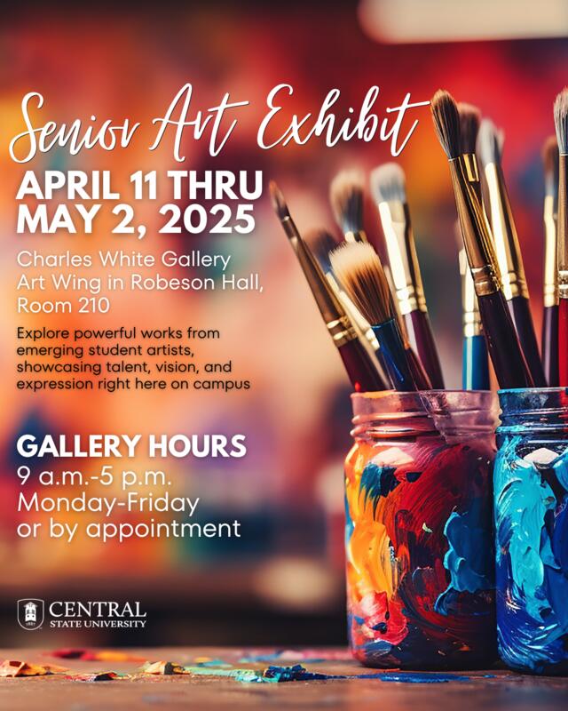 senior art exhibit flyer