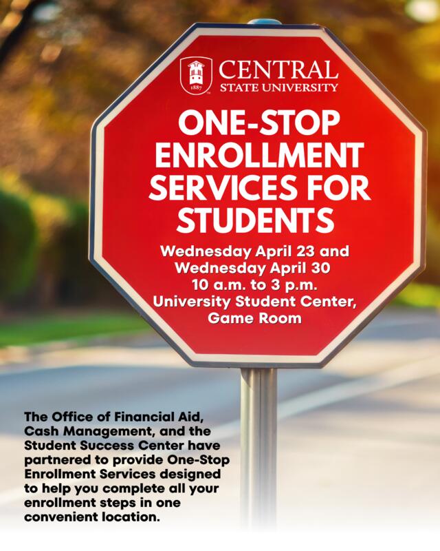 One Stop Enrollment flyer