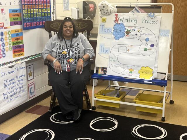 alethea davis in her columbus city schools linden elementary school classroom 