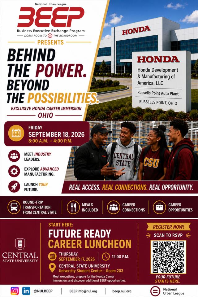 National Urban League presents the  Business Executive Exchange Program (BEEP) at Central State University  in partnership with HONDA