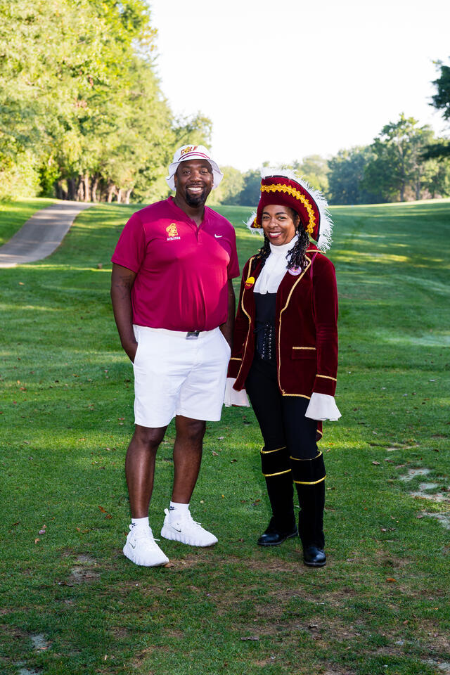 Coach Ware at Marauder Golf Classic