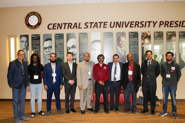 Central State students and professors at intel summer intership